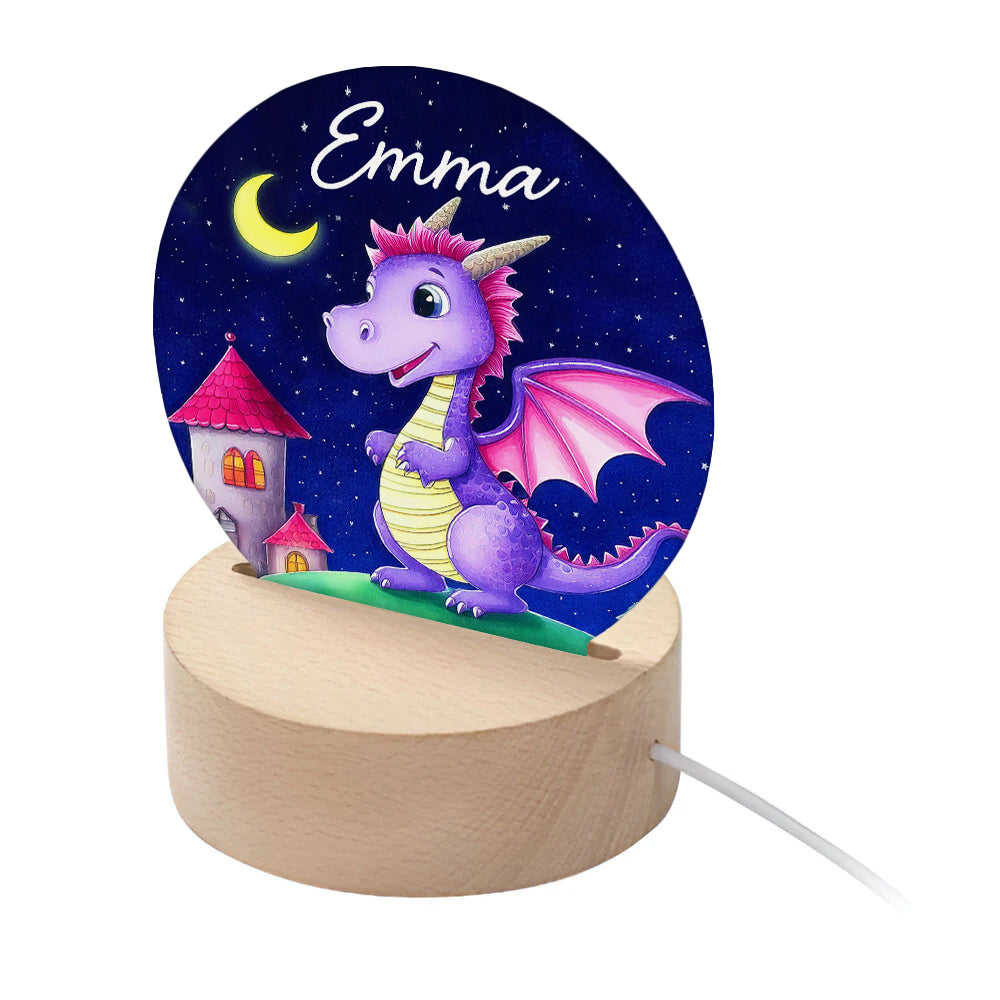 Personalised Kid's Magical Dragon LED Night Light - Buy Night Lights at GiftMasters.co.uk
