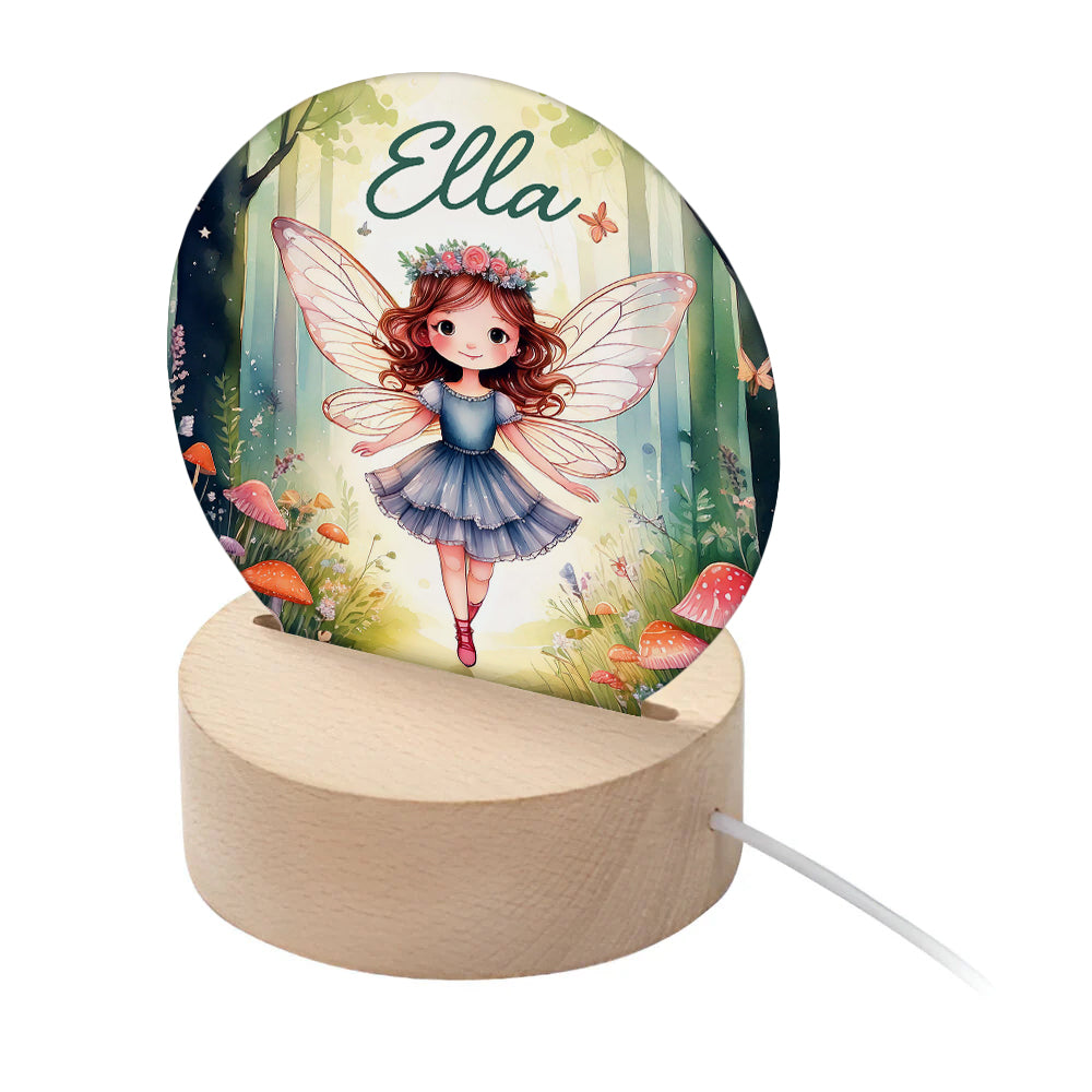 Personalised Kid's Woodland Fairy LED Night Light - Buy Night Lights at GiftMasters.co.uk