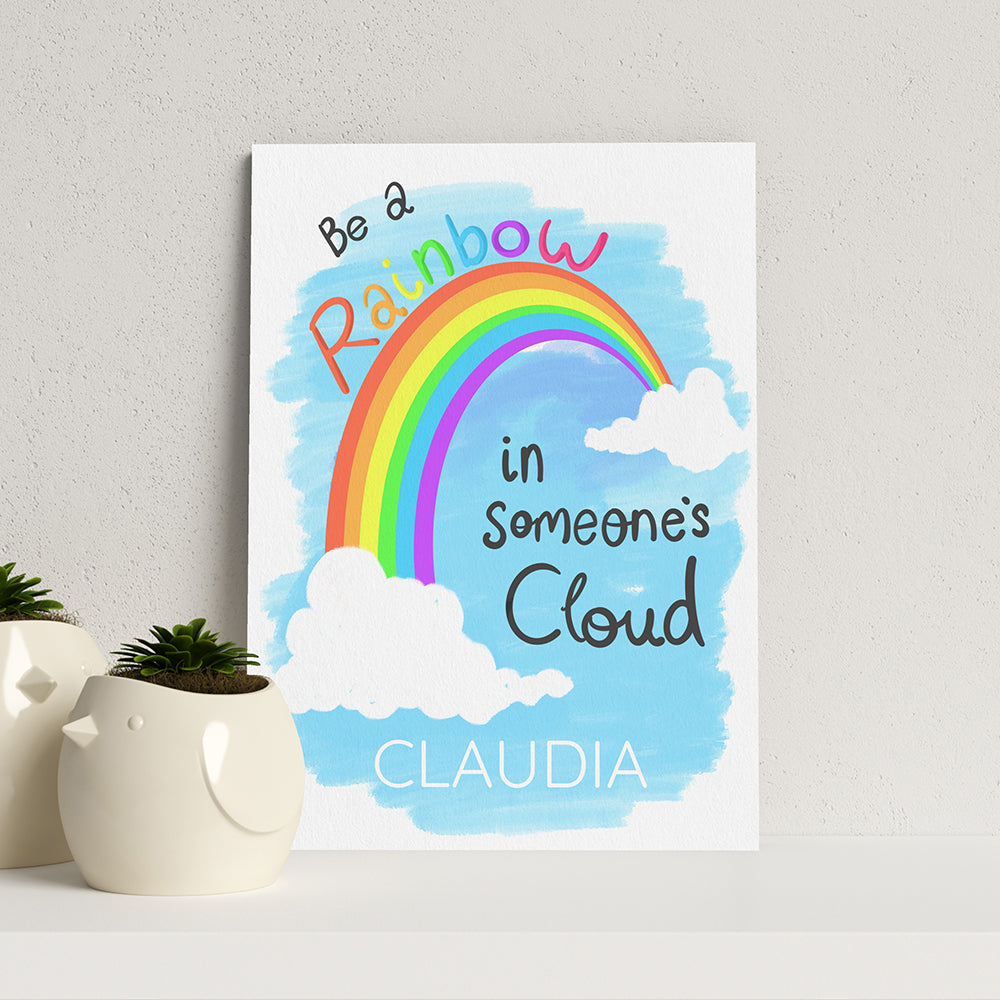 Personalised Be A Rainbow Framed Print - Buy Paper Print at GiftMasters.co.uk