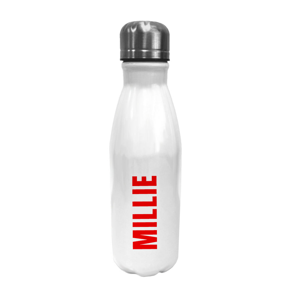 Personalised Bowling Water Bottle - Condensed - Buy Metal Water Bottles at GiftMasters.co.uk