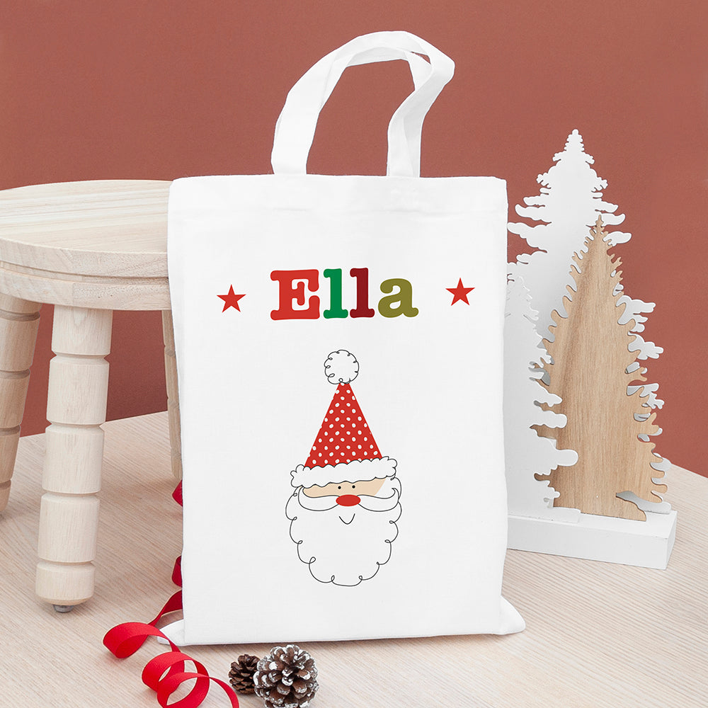 Personalised Christmas Treat Bag - Buy Textile Bags at GiftMasters.co.uk