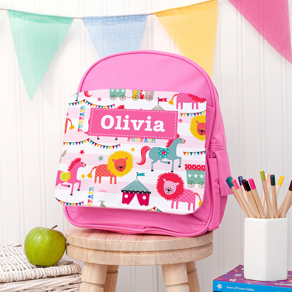 Personalised Circus Rucksack - Buy Textile Bags at GiftMasters.co.uk