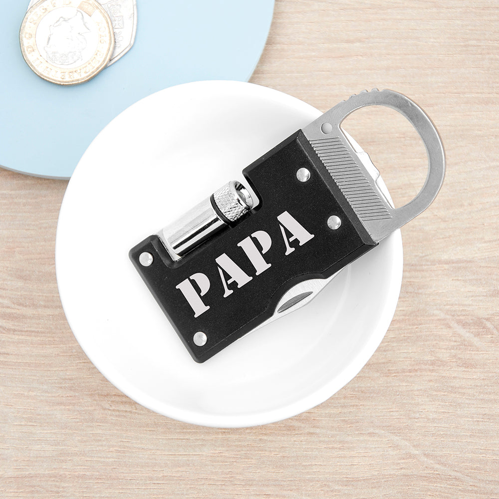 Personalised Dad's Multi-Tool Bottle Opener - Buy Metal Accessories at GiftMasters.co.uk