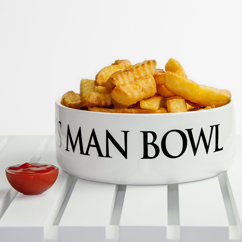 Personalised Dad's Super Large Man Bowl - Buy Ceramic Keepsakes at GiftMasters.co.uk