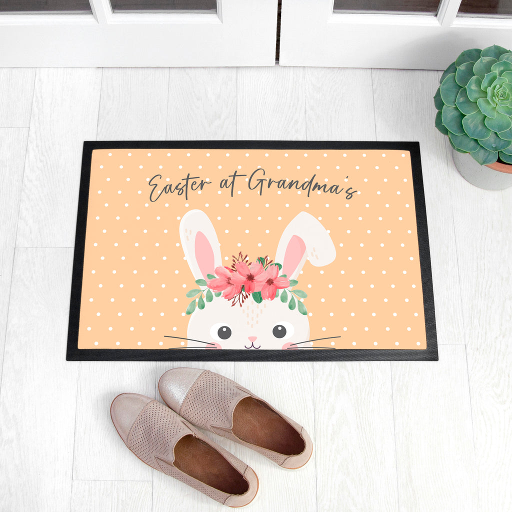 Personalised Easter Rabbit Indoor Doormat - Buy Rubber Doormat at GiftMasters.co.uk