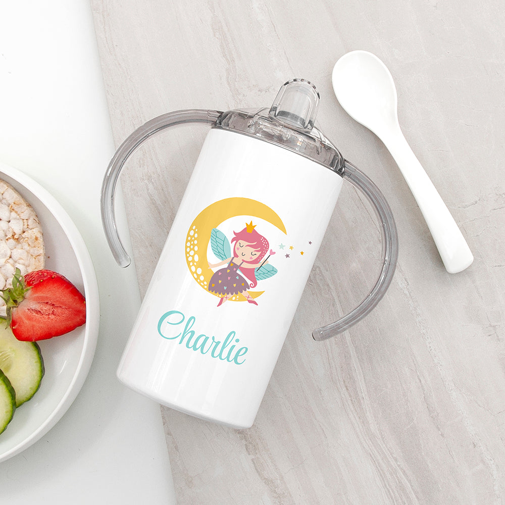 Personalised Fairy Kids Sippy Cup - Buy Metal Water Bottles at GiftMasters.co.uk