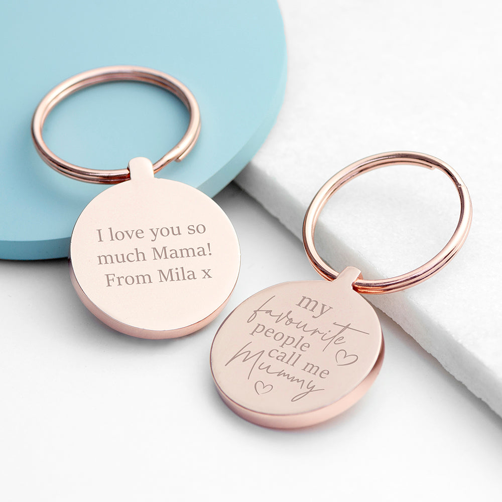 Personalised Favourite Mummy Keyring - Buy Metal Keyrings at GiftMasters.co.uk