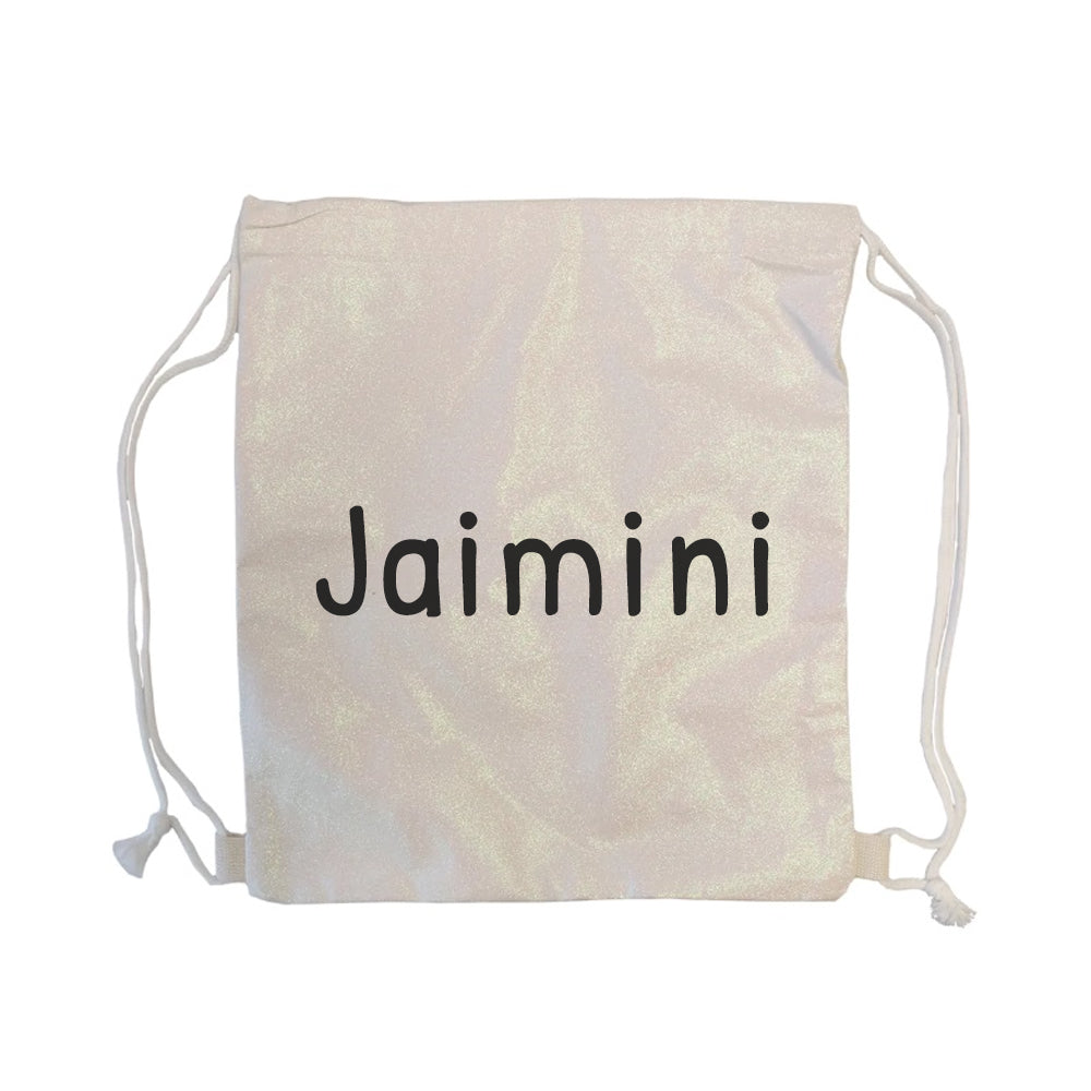 Personalised Glitter Drawstring Bag - Buy Textile Bags at GiftMasters.co.uk