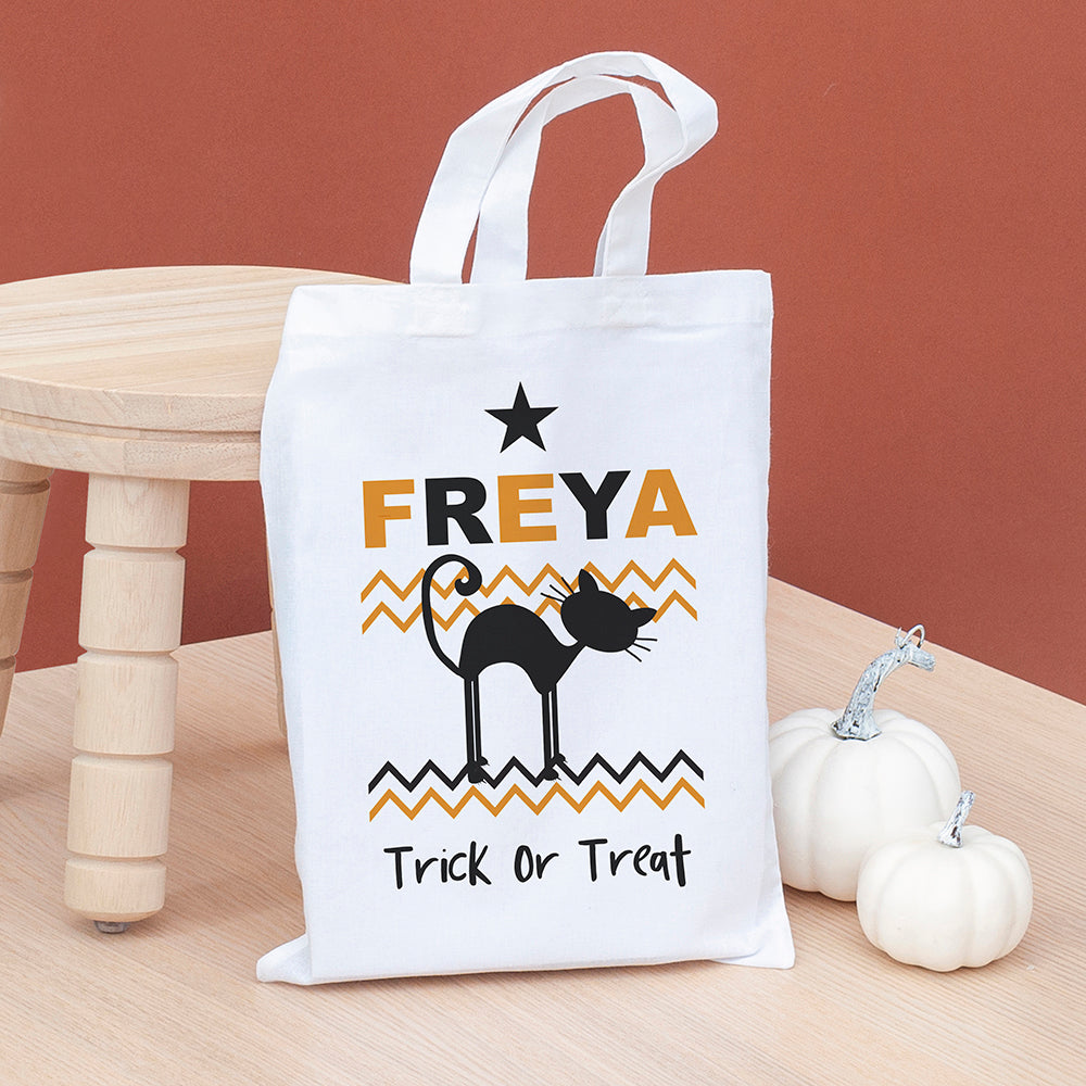 Personalised Halloween Trick or Treat Bag - Buy Textile Bags at GiftMasters.co.uk