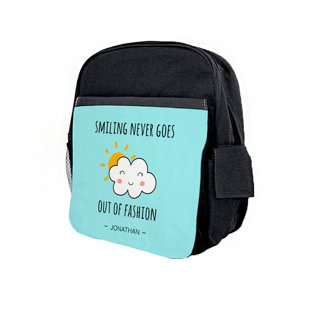 Personalised Kids Black Backpack - GiftMasters.co.uk