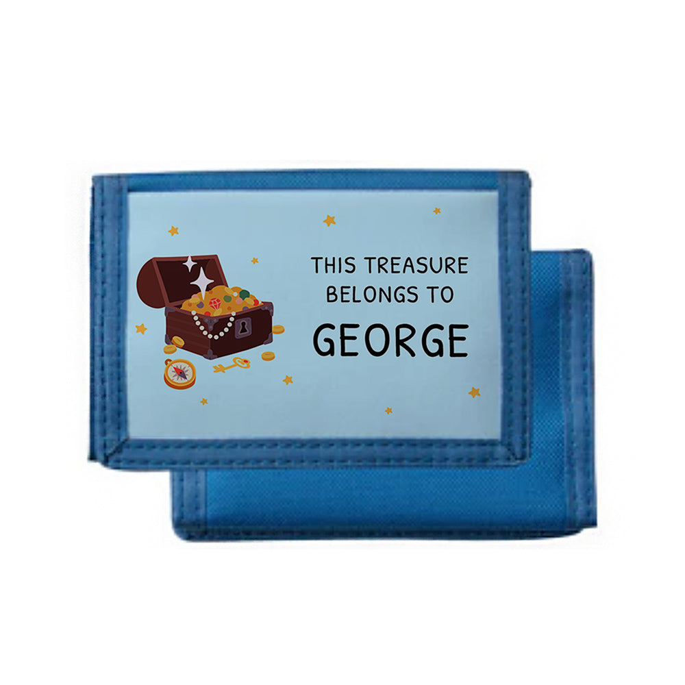 Personalised Kids Treasure Wallet - Buy Textile Accessories at GiftMasters.co.uk