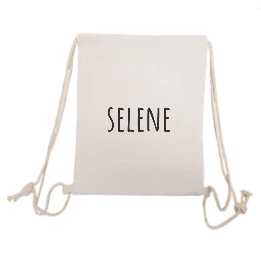 Personalised Linen Drawstring Bag - Buy Textile Bags at GiftMasters.co.uk