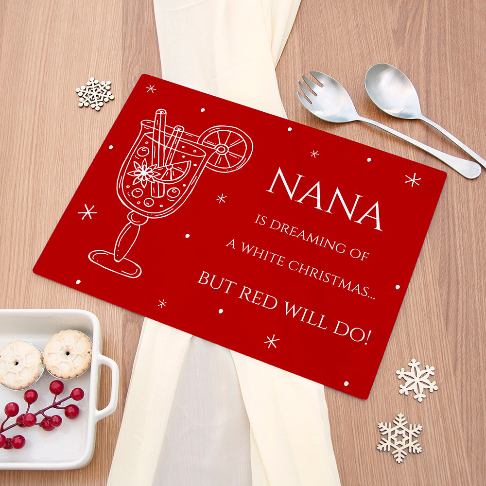 Personalised Mulled Wine Pun Rectangular Chopping Board - Buy Glass Chopping Boards at GiftMasters.co.uk