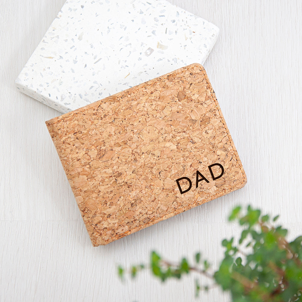 Personalised Natural Cork Wallet - Buy Cork at GiftMasters.co.uk