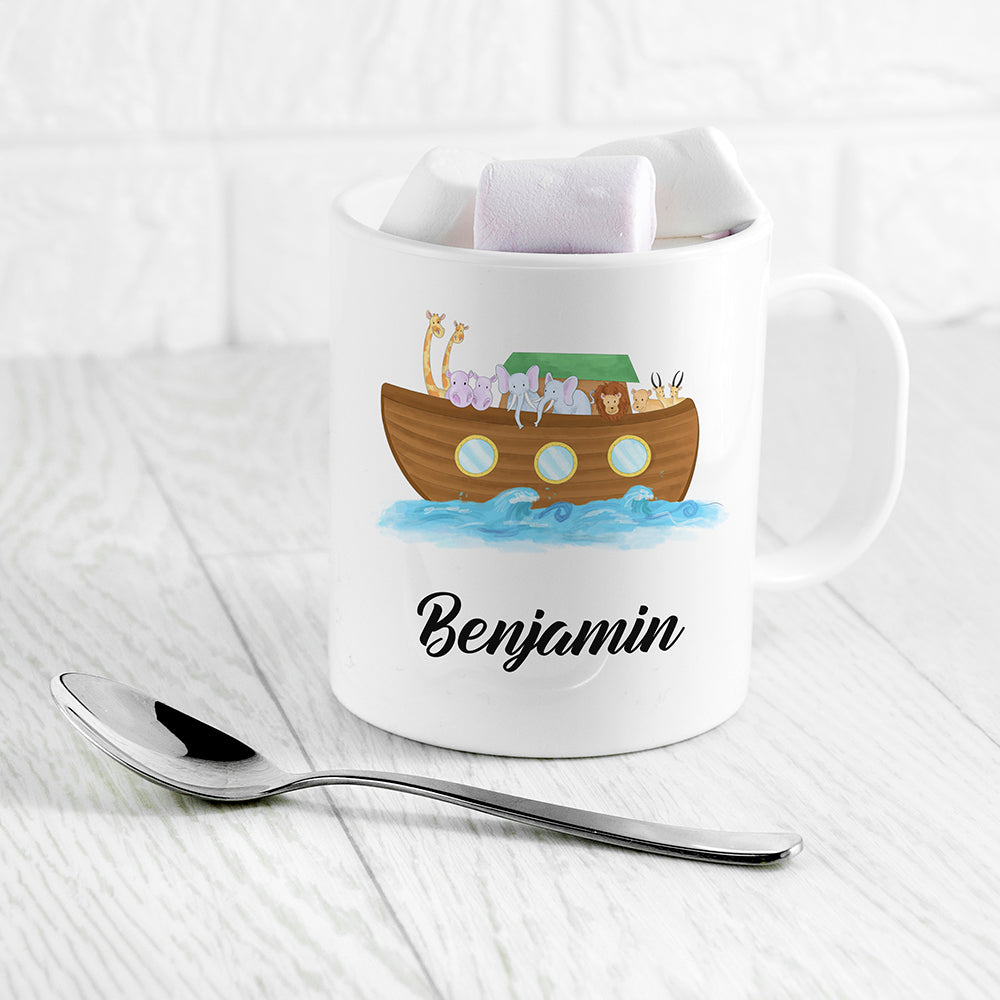 Personalised Noah's Ark Kids Polymer Mug - Buy Plastic at GiftMasters.co.uk