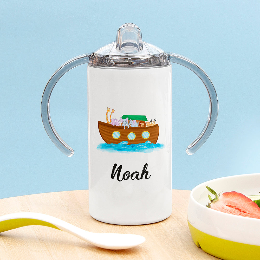 Personalised Noah's Ark Kids Sippy Cup - Buy Metal Water Bottles at GiftMasters.co.uk