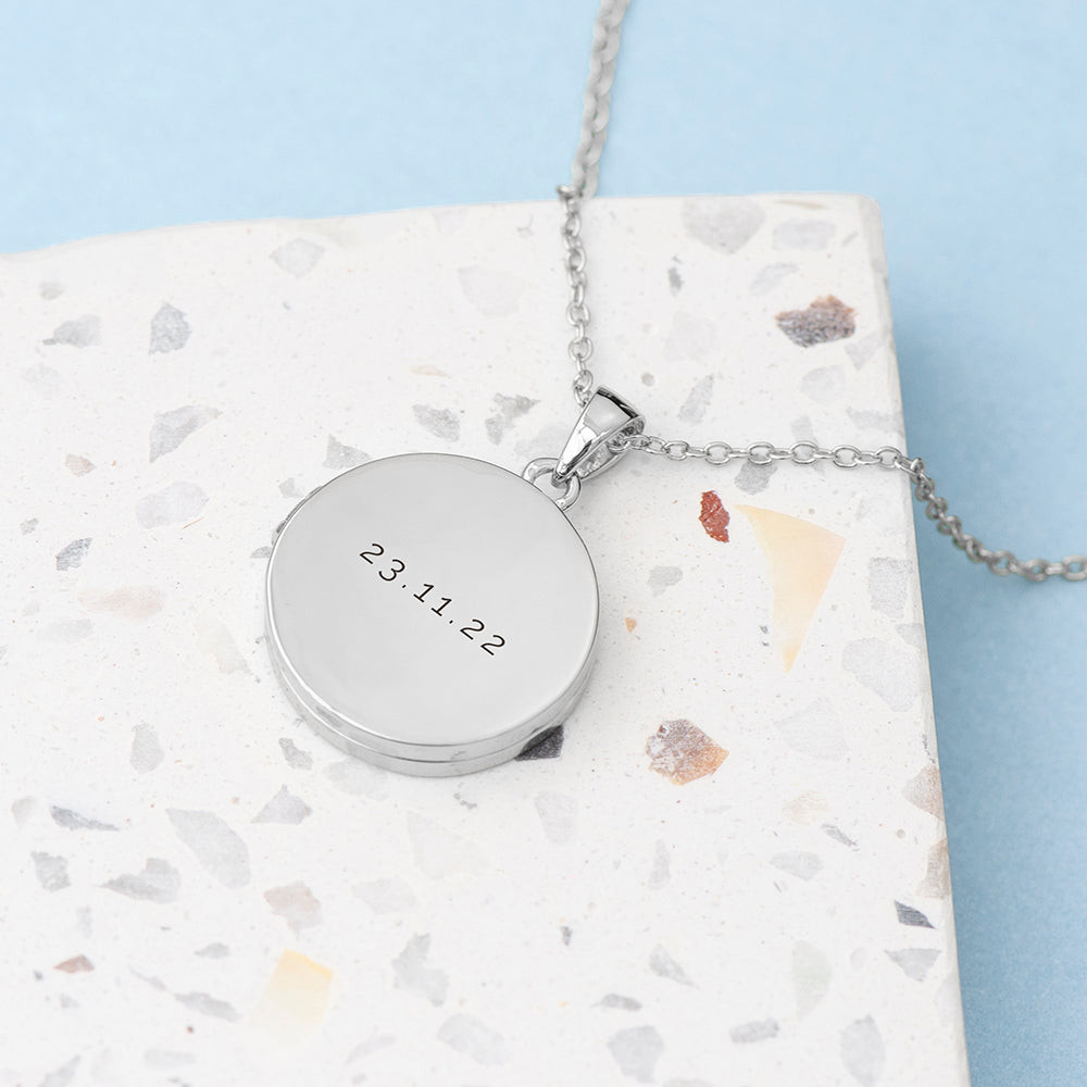 Personalised Round Photo Locket - Buy Metal Jewellery at GiftMasters.co.uk