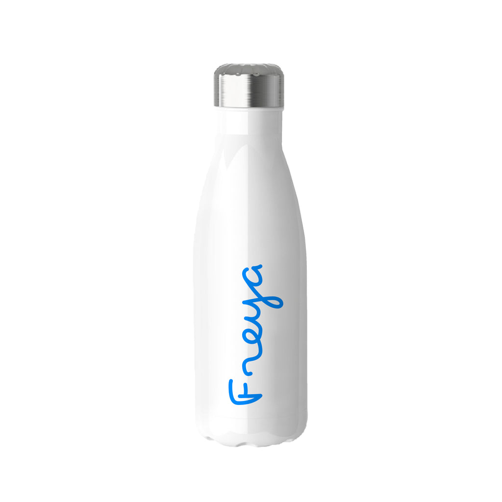 Personalised Summer Island Insulated Water Bottle - Blue - Buy Metal Water Bottles at GiftMasters.co.uk