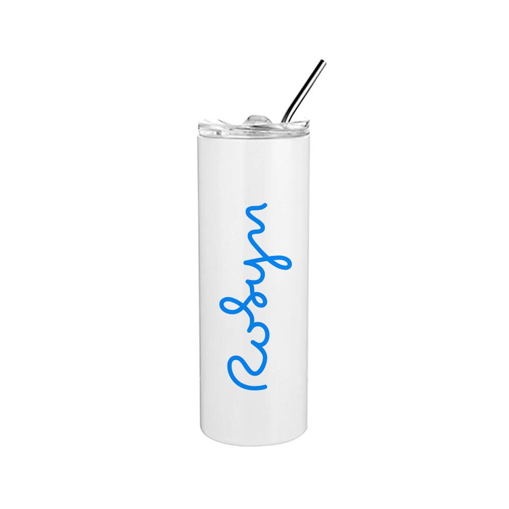 Personalised Summer Island Tumbler - Blue - Buy Metal Water Bottles at GiftMasters.co.uk