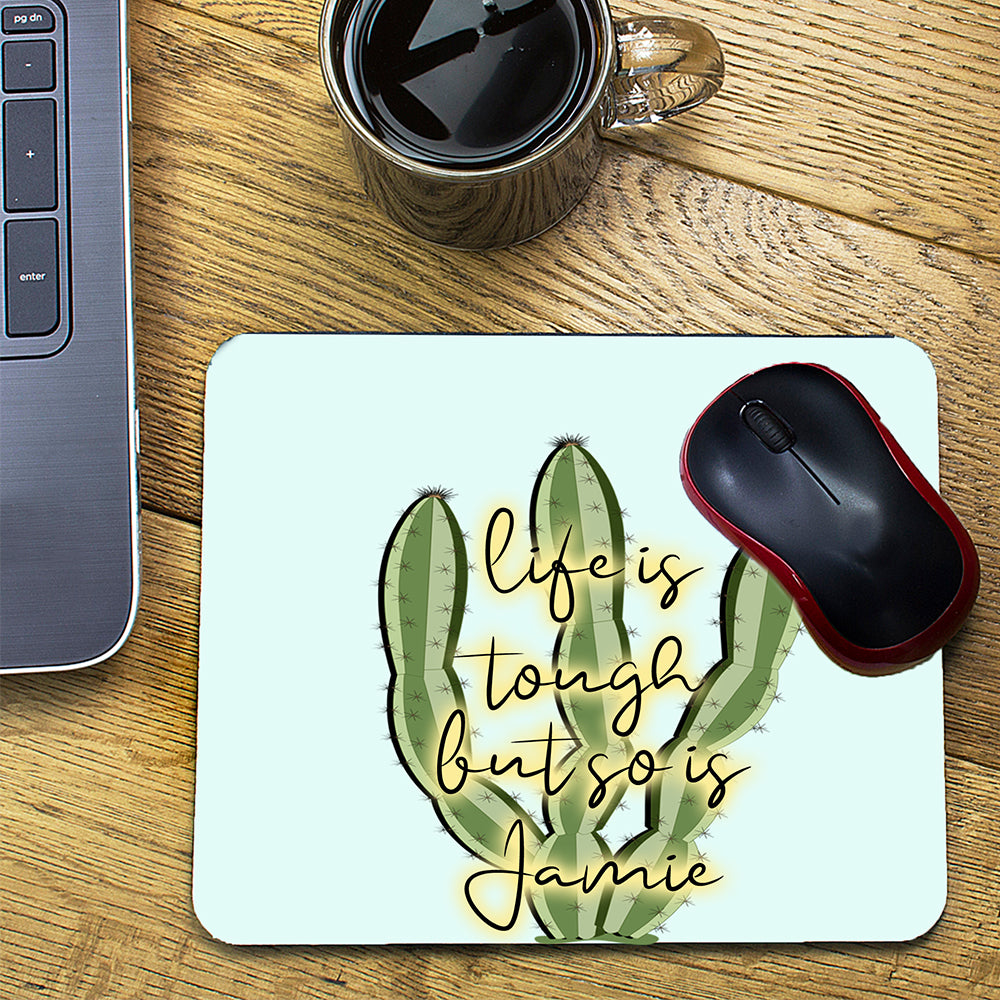Personalised Tough as Cactus Mouse Pad - Buy Textile Accessories at GiftMasters.co.uk