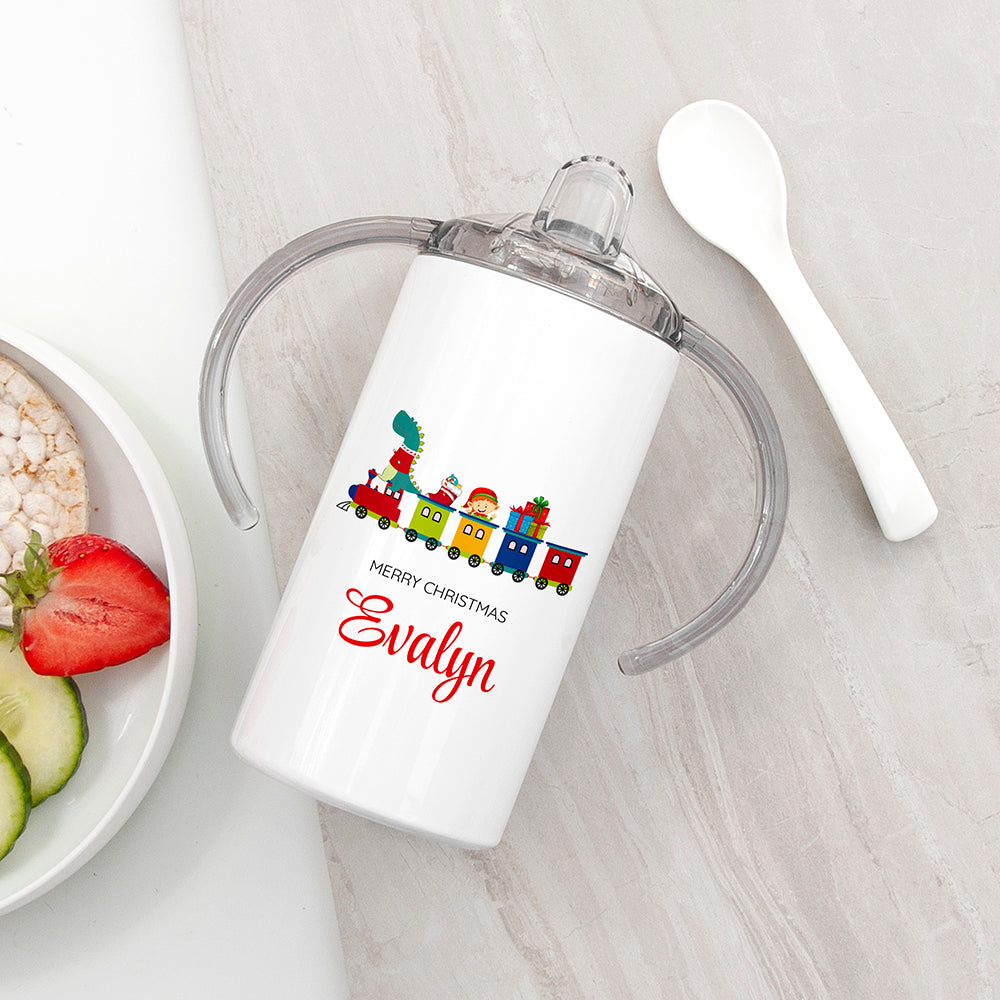 Personalised Train Kids Sippy Cup - Buy Metal Water Bottles at GiftMasters.co.uk