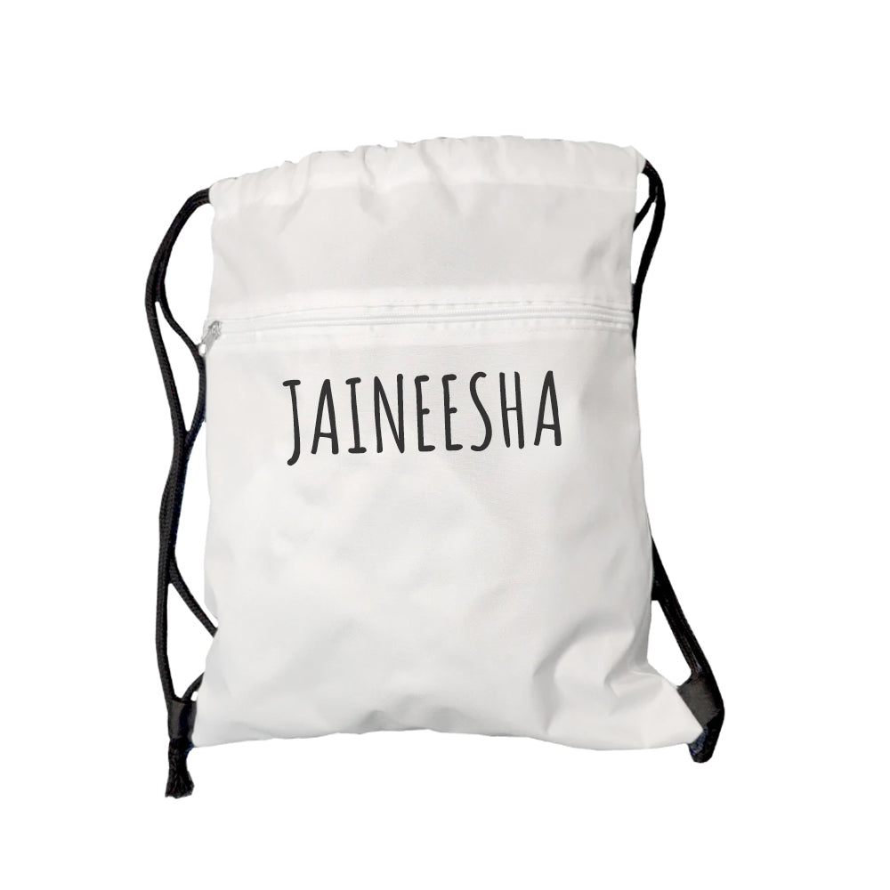 Personalised Zip Up Drawstring Gym Bag - Buy Textile Bags at GiftMasters.co.uk