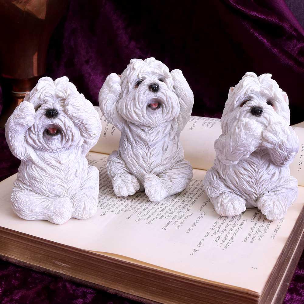 Three Wise Westies 8cm Ornament