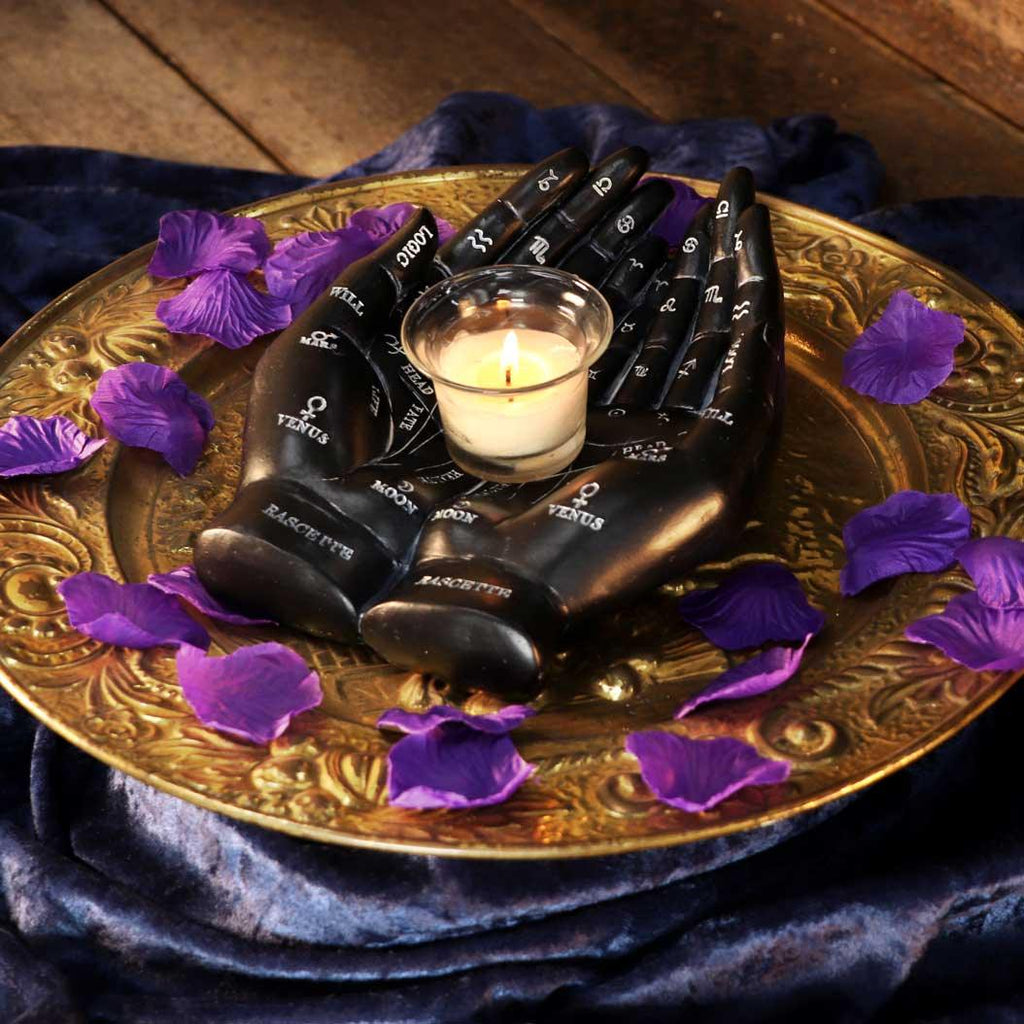 Palmist's Guide (Black) 22.3cm - Buy Candles & Holders at GiftMasters.co.uk