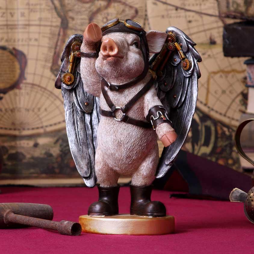 Porky Pilot 23cm Ornament