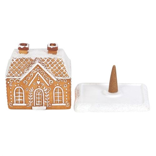 Gingerbread House Incense Cone Burner - GiftMasters.co.uk