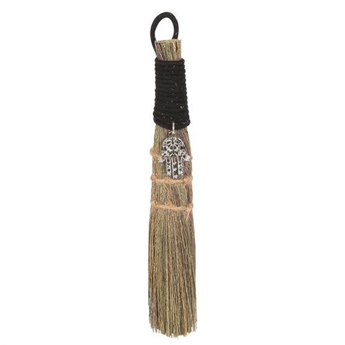 20cm Broom with Hamsa Hand Charm - Buy  at GiftMasters.co.uk