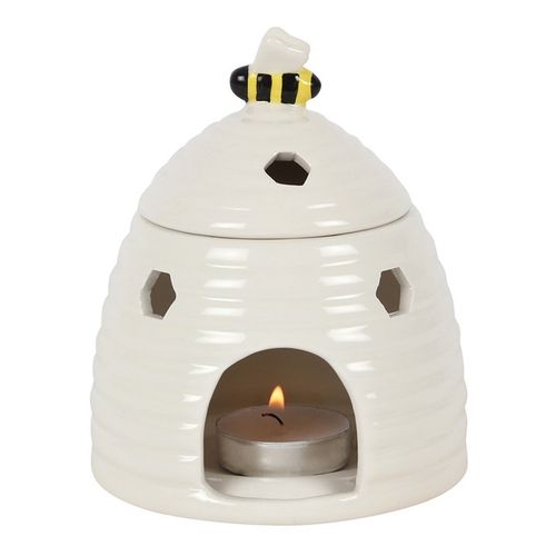 White Beehive Oil Burner - Buy  at GiftMasters.co.uk