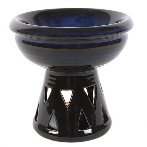 Deep Bowl Blue Oil Burner and Wax Warmer - Buy  at GiftMasters.co.uk