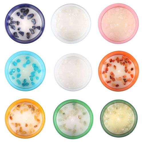 Set of 12 Zodiac Gemstone Candles - GiftMasters.co.uk