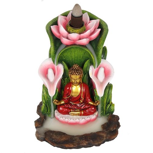 Colourful Buddha Backflow Incense Burner - GiftMasters.co.uk