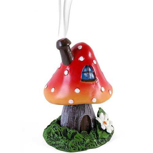 Red Smoking Toadstool Incense Cone Holder - Buy  at GiftMasters.co.uk