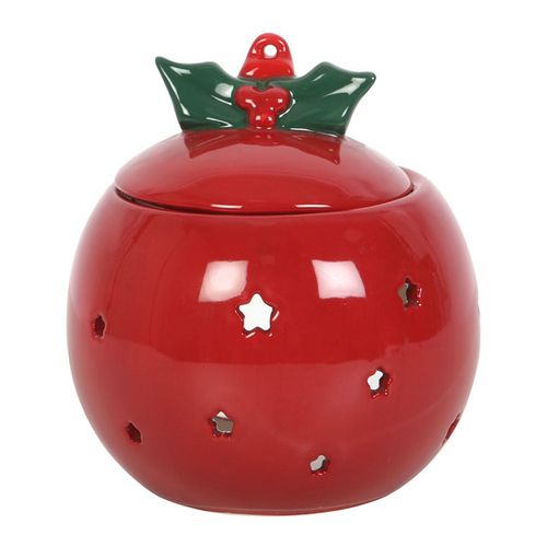 Red Bauble Oil Burner - Buy  at GiftMasters.co.uk