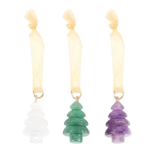 Set of 3 Crystal Christmas Tree Decorations - Buy  at GiftMasters.co.uk