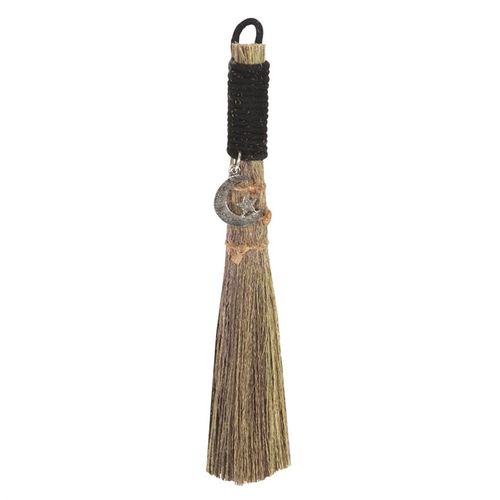 20cm Broom with Crescent Moon Charm - Buy  at GiftMasters.co.uk