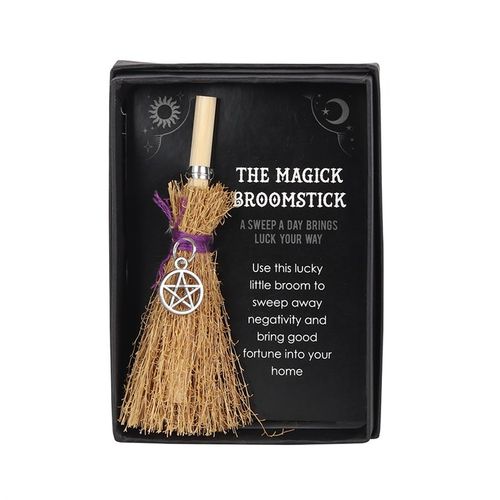 Pentagram Mini Magick Broomstick - Buy  at GiftMasters.co.uk