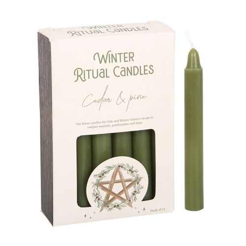 Cedar & Pine Winter Ritual Spell Candles - Buy  at GiftMasters.co.uk