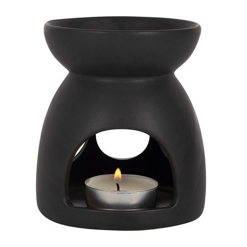 Black Triple Moon Cut Out Oil Burner - GiftMasters.co.uk