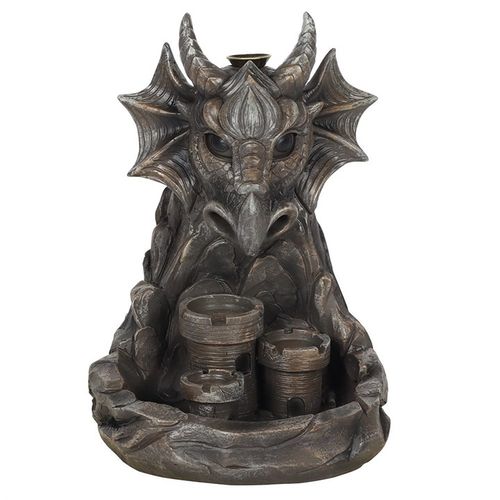 Grey Dragon Backflow Incense Burner - GiftMasters.co.uk