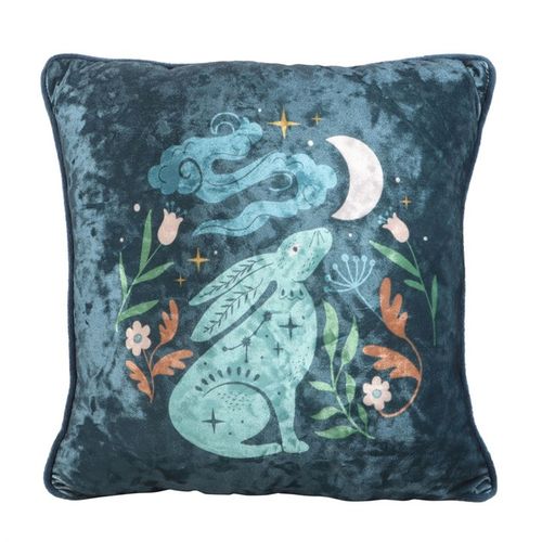 35cm Square Midnight Hare Cushion - Buy  at GiftMasters.co.uk