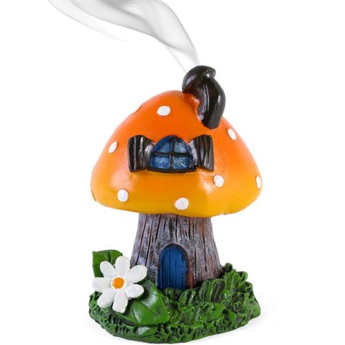 Orange Smoking Toadstool Incense Cone Holder - Buy  at GiftMasters.co.uk