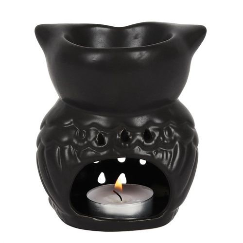 Black Owl Oil Burner - GiftMasters.co.uk