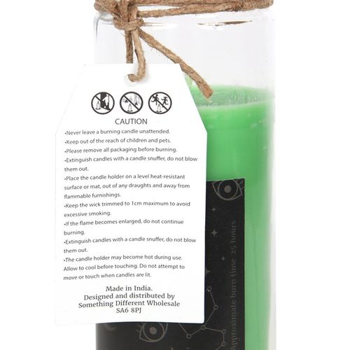 Green Tea 'Luck' Spell Tube Candle - GiftMasters.co.uk