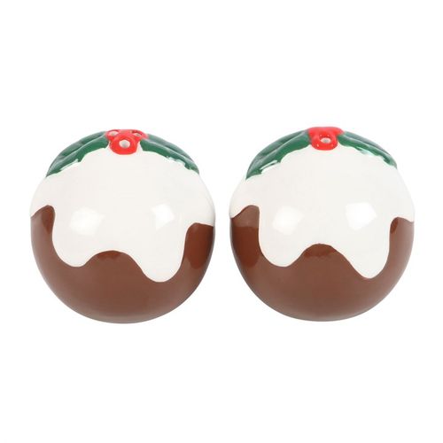 Christmas Pudding Salt and Pepper Shakers - Buy  at GiftMasters.co.uk