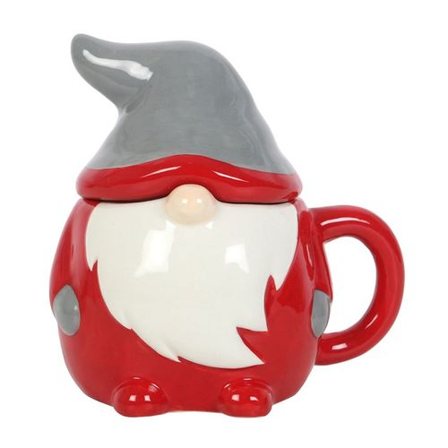 Red and Grey Gonk Lidded Mug - Buy  at GiftMasters.co.uk