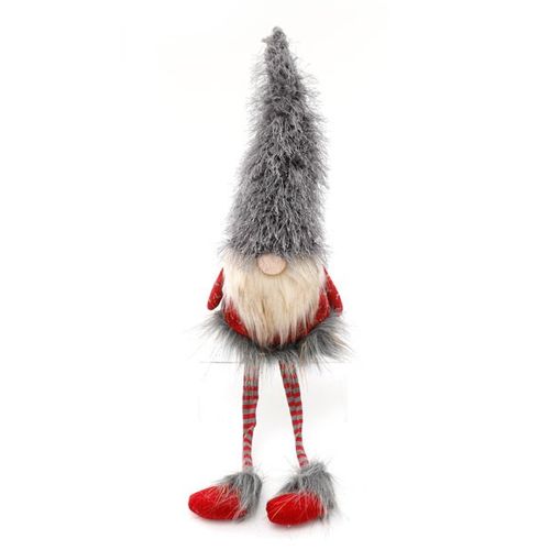 67cm Grey and Red Christmas Gonk with Dangly Legs - Buy  at GiftMasters.co.uk